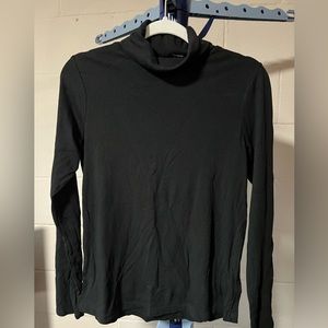 Jones New York, black turtleneck long sleeve shirt